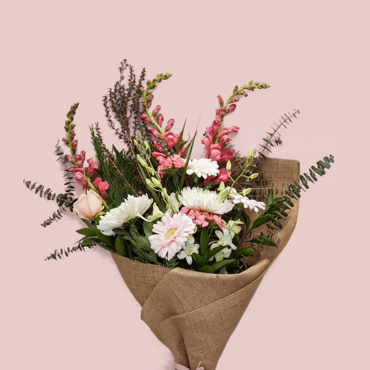 Pink White flowers - Whispering Flower, flower delivery Auckland